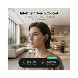بريف Orbit سماعات أذن لاسلكية بالكامل مع ENC - أسود (E-34) Brave Orbit True Wireless Earbuds with ENC - Black (E-34)