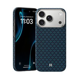 بينكس ArmorGrid Edge X9 كفر من الكيفلار لـ ايفون 18 Pro Max / 17 Pro Max - أزرق Benks ArmorGrid Edge X9 Kevlar Case for iPhone 18 Pro Max / 17 Pro Max - Blue