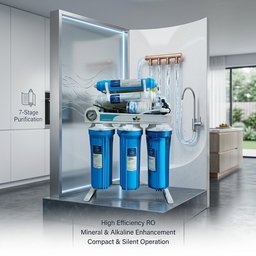 منضومة تنقية المياه بالتناضح العكسي 7 مراحل - تيكومين Tecomen 7-Stage Reverse Osmosis Water Purifier