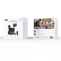 مايكروفون لاسلكي مزدوج XO MC15 مع عزل الضوضاء بالذكاء الاصطناعي وعلبة شحن ذكية XO MC15 Dual Wireless Microphone