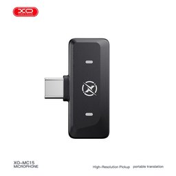 مايكروفون لاسلكي مزدوج XO MC15 مع عزل الضوضاء بالذكاء الاصطناعي وعلبة شحن ذكية XO MC15 Dual Wireless Microphone