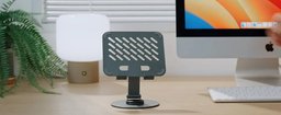 ستاند REMAX RM-C60 معدني للتابلت يدور 360° قابل للطي بتصميم مفرّغ لتبريد الجهاز REMAX RM-C60 Tablet Stand