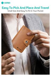 COTECi OT-014 محفظة بطاقات جلد طبيعي مانعة للنسخ RFID COTECi OT-014 Wallet