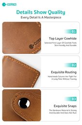 COTECi OT-014 محفظة بطاقات جلد طبيعي مانعة للنسخ RFID COTECi OT-014 Wallet