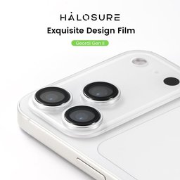 واقي عدسة كاميرا هلوشور GEORDI GEN II إطار ألمنيوم مع زجاج مقسى 9H+ iPhone 17 Pro / 17 Pro Max HaloSure GEORDI GEN II 9H+ iPhone 17 Pro 17 Pro Max Screen Protector