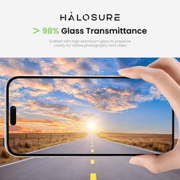واقي عدسة كاميرا هلوشور GEORDI GEN II إطار ألمنيوم مع زجاج مقسى 9H+ iPhone 17 Pro / 17 Pro Max HaloSure GEORDI GEN II 9H+ iPhone 17 Pro 17 Pro Max Screen Protector