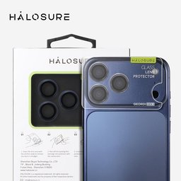 واقي عدسة كاميرا هلوشور GEORDI GEN II إطار ألمنيوم مع زجاج مقسى 9H+ iPhone 17 Pro / 17 Pro Max HaloSure GEORDI GEN II 9H+ iPhone 17 Pro 17 Pro Max Screen Protector