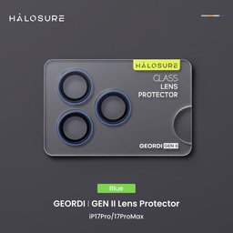 واقي عدسة كاميرا هلوشور GEORDI GEN II إطار ألمنيوم مع زجاج مقسى 9H+ iPhone 17 Pro / 17 Pro Max HaloSure GEORDI GEN II 9H+ iPhone 17 Pro 17 Pro Max Screen Protector