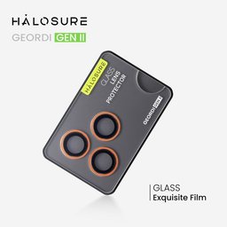 واقي عدسة كاميرا هلوشور GEORDI GEN II إطار ألمنيوم مع زجاج مقسى 9H+ iPhone 17 Pro / 17 Pro Max HaloSure GEORDI GEN II 9H+ iPhone 17 Pro 17 Pro Max Screen Protector