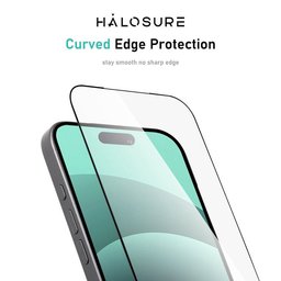 لاصق اصلي من هلوشور 2.5D لجهاز ايفون 13 برو ماكس / 14 بلس حماية كاملة مقاوم للكسر HaloSure 2.5D iPhone 13 Pro Max 14 Plus Screen Protector