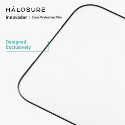 لاصق اصلي من هلوشور 2.5D لجهاز ايفون 13 برو ماكس / 14 بلس حماية كاملة مقاوم للكسر HaloSure 2.5D iPhone 13 Pro Max 14 Plus Screen Protector