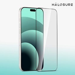 لاصق اصلي من هلوشور 2.5D لجهاز ايفون 17 / 16 برو حماية كاملة مقاوم للكسر HaloSure Screen Protector