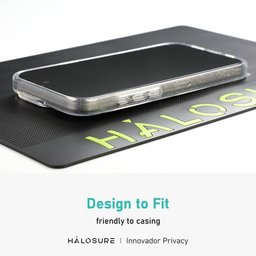 لاصق اصلي مظلل من هلوشور 2.5D لجهاز ايفون 15 برو حماية كاملة مقاوم للكسر HaloSure Privacy Screen Protector iPhone 15 Pro