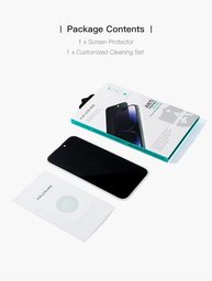 لاصق اصلي مظلل من هلوشور 2.5D لجهاز ايفون 16 برو ماكس حماية كاملة مقاوم للكسر HaloSure Privacy Screen Protector iPhone 16 Pro Max