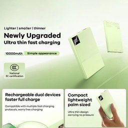 باور بانك ريماكس FP-8 بسعة 10000 مللي أمبير شحن سريع 22.5 واط بتصميم نحيف وشاشة LED REMAX FP-8 Power Bank 10000mAh 22.5W