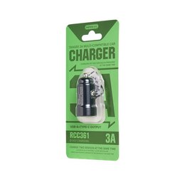 شاحن سيارة REMAX RCC361 بقوة 3 أمبير USB و Type-C REMAX RCC361 3A Car Charger
