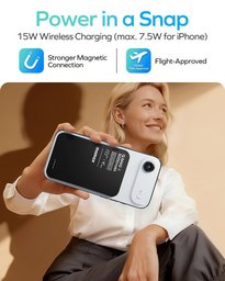 باور بانك Momax Q.Mag X لاسلكي مغناطيسي MagSafe نحيف بسعة 5000mAh وشحن 15W Momax Q.Mag X 5000mAh 15W Power Bank