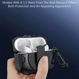 COTECi AirPods 4 كفر حماية درعي كاربون فايبر COTECi MS-022 Case