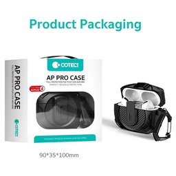 COTECi AirPods 4 كفر حماية درعي كاربون فايبر COTECi MS-022 Case