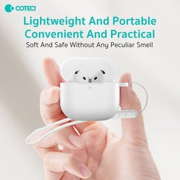COTECi AirPods 4 كفر حماية سيليكون مع حبل COTECi MS-033 (AP91) Case