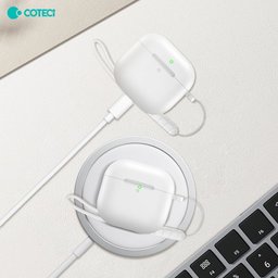 COTECi AirPods 4 كفر حماية سيليكون مع حبل COTECi MS-033 (AP91) Case