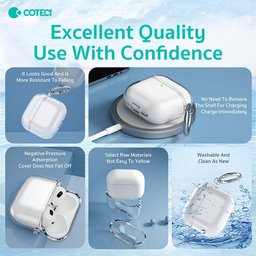 COTECi AirPods Pro 3 كفر حماية شفاف كريستالي COTECi MS-036 (AP92) Case