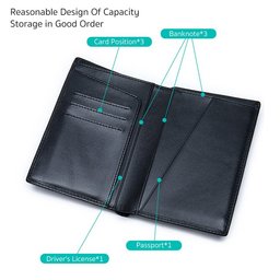COTECi 14055 محفظة جواز سفر جلد طبيعي COTECi 14055 Passport Holder
