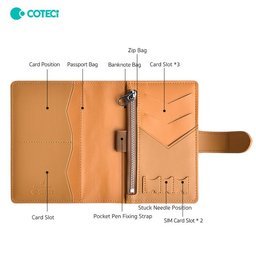 COTECi 14069 محفظة جواز سفر جلد PU فاخرة COTECi 14069 PU Passport Holder