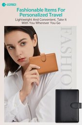 COTECi 14069 محفظة جواز سفر جلد PU فاخرة COTECi 14069 PU Passport Holder