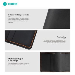 COTECi 14067 محفظة عمودية جلد طبيعي COTECi 14067 Wallet