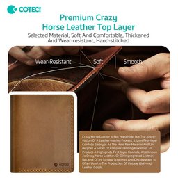 COTECi 14067 محفظة عمودية جلد طبيعي COTECi 14067 Wallet