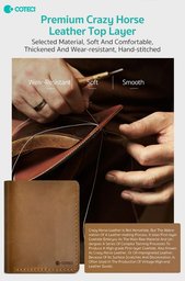 COTECi 14067 محفظة عمودية جلد طبيعي COTECi 14067 Wallet