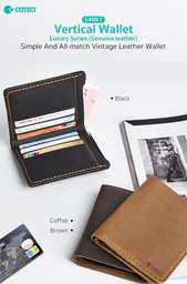 COTECi 14067 محفظة عمودية جلد طبيعي COTECi 14067 Wallet