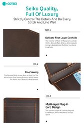 COTECi 14068 محفظة أفقية جلد طبيعي COTECi 14068 Wallet