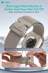 سير فقط (بدون ساعة) - COTECi W136 New Milanese ميلاني لساعة ابل COTECi W136 New Milanese Watch Band