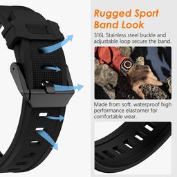سير فقط (بدون ساعة) - COTECi Titanium Armor Band 4 لساعة ابل COTECi Titanium Armor Band 4