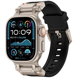 سير فقط (بدون ساعة) - COTECi Titanium Armor Band 4 لساعة ابل COTECi Titanium Armor Band 4