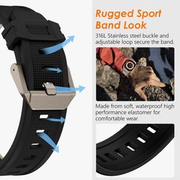 سير فقط (بدون ساعة) - COTECi Titanium Armor Band 4 لساعة ابل COTECi Titanium Armor Band 4