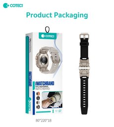 سير فقط (بدون ساعة) - COTECi Titanium Armor Band 4 لساعة ابل COTECi Titanium Armor Band 4