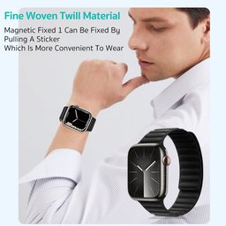 سير فقط (بدون ساعة) - COTECi W112 قماش منسوج مغناطيسي لساعة ابل COTECi W112 Watch Band