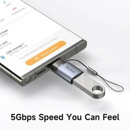 محول Mcdodo OT-7400 من USB-A 3.0 الى USB-C بسرعة 5Gbps مع اضاءة LED Mcdodo OT-7400 Adapter