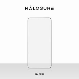 لاصق هلوشور Galaxia Full HD حماية كاملة بحواف سوداء Samsung S26 Plus مقاوم للكسر والخدوش HaloSure Galaxia Full HD Samsung S26 Plus Screen Protector