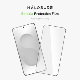 لاصق هلوشور Galaxia Full HD حماية كاملة بحواف سوداء Samsung S26 Plus مقاوم للكسر والخدوش HaloSure Galaxia Full HD Samsung S26 Plus Screen Protector