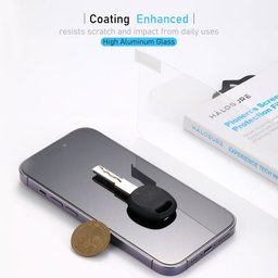 لاصق شفاف بالكامل بدون حواف سوداء من هلوشور ايفون 17 اير نقي واصلي مقاوم للكسر والخدوش HaloSure Clear Screen Protector iPhone 17 Air