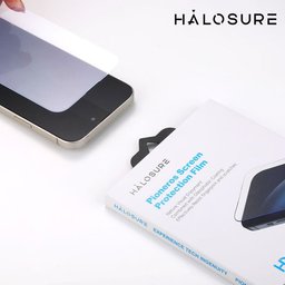 لاصق شفاف بالكامل بدون حواف سوداء من هلوشور ايفون 17 اير نقي واصلي مقاوم للكسر والخدوش HaloSure Clear Screen Protector iPhone 17 Air