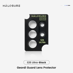 واقي عدسة كاميرا هلوشور GEORDI GUARD إطار ألمنيوم مع زجاج مقسى 9H+ Samsung S26 Ultra HaloSure GEORDI GUARD 9H+ Samsung S26 Ultra Screen Protector