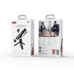 ميكروفون XO MC16 لاسلكي مزدوج بعزل ضوضاء AI مع علبة شحن ذكية ومحول Lightning XO MC16 Wireless Lavalier Microphone