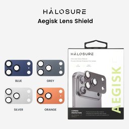درع حماية كاميرا هلوشور AEGISK لوح ألمنيوم كامل مع زجاج مدمج iPhone 17 Pro Max HaloSure AEGISK iPhone 17 Pro Max Screen Protector