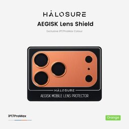 درع حماية كاميرا هلوشور AEGISK لوح ألمنيوم كامل مع زجاج مدمج iPhone 17 Pro Max HaloSure AEGISK iPhone 17 Pro Max Screen Protector