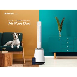 مروحة تبريد ومدفأة ذكية من موماكس المتطورة كلياً Momax Air Pure Duolot Uv Hot & Cool Purifying Fan